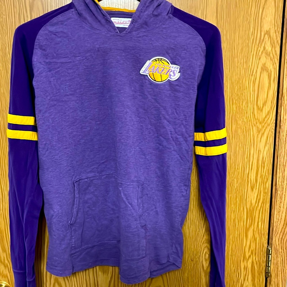 Mitchell & Ness LA Lakers hoodie Ladies Large great condition